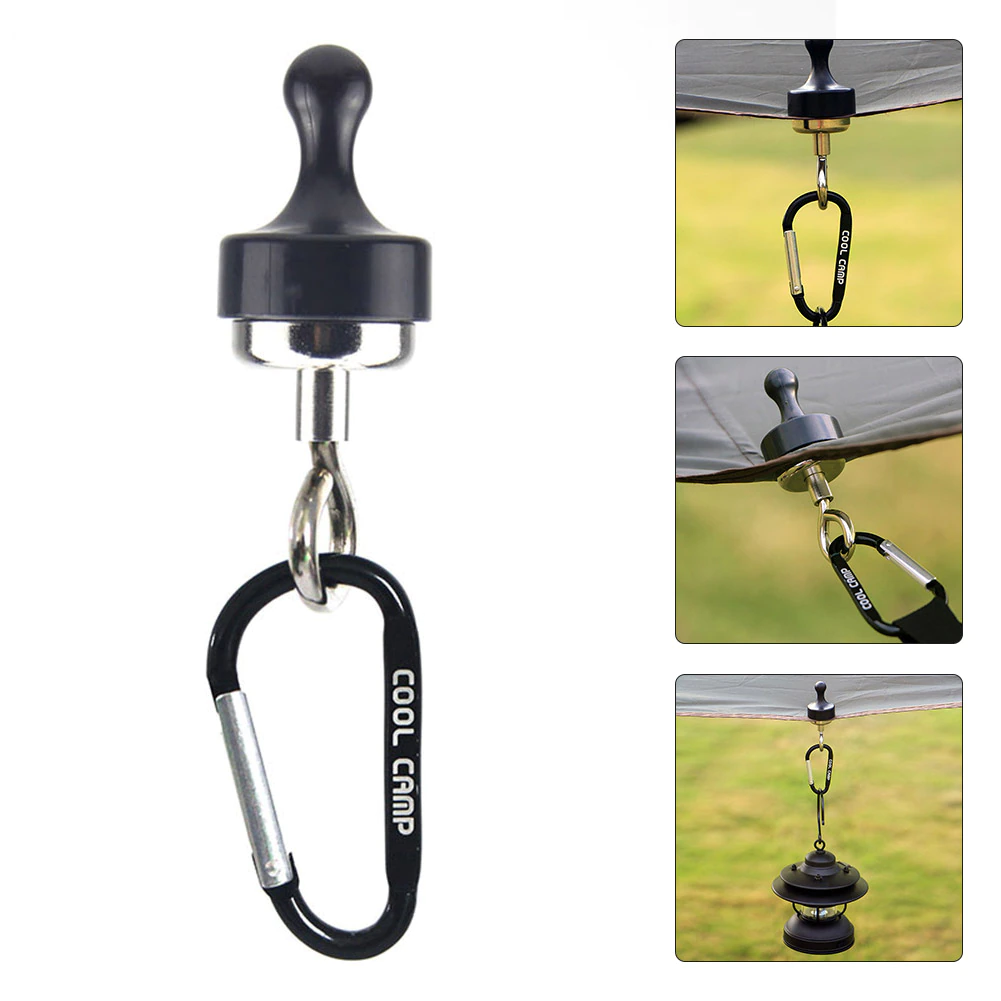 Cheap Goat Tents Camping Magnetic Hook Multifunctional Outdoor Carabiner Keychain Tent Canopy Carabiner Fishing Keychain Mountaineering Hook New   